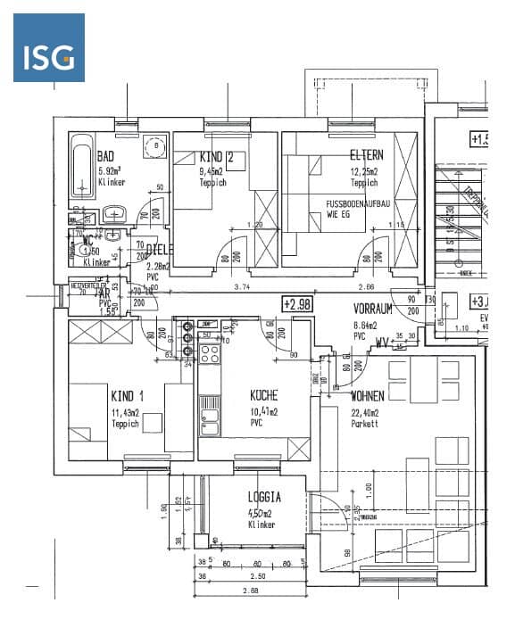 Object 319: 4 room apartment in 4751 Dorf an der Pram, Dorf No. 59, Top 4
