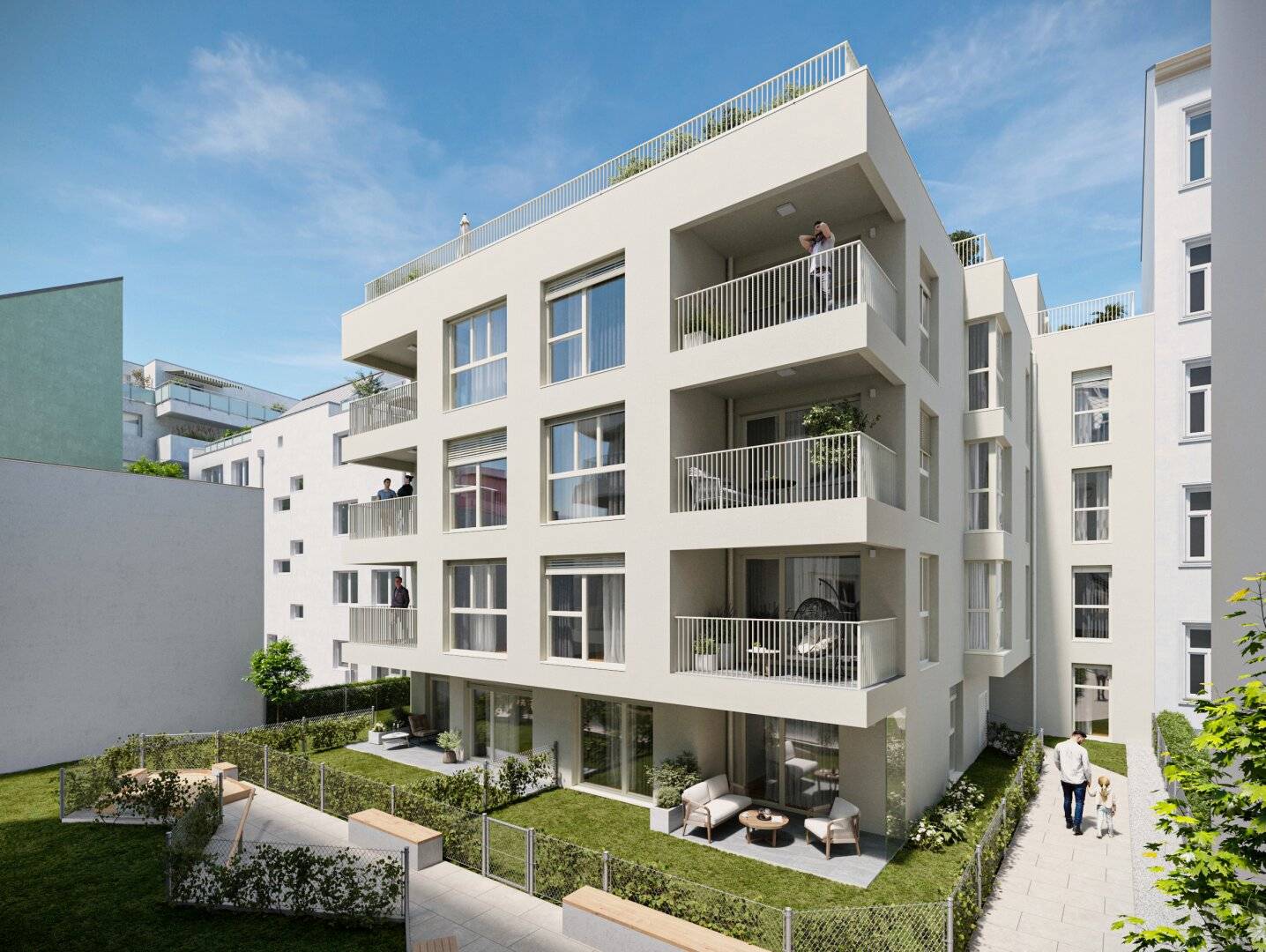 ANLEGER- oder EIGENNUTZER-WOHNUNGEN: URBANES WOHNEN IM 3. BEZIRK: Zwei Baukörper, ein Wohngefühl der Extraklasse