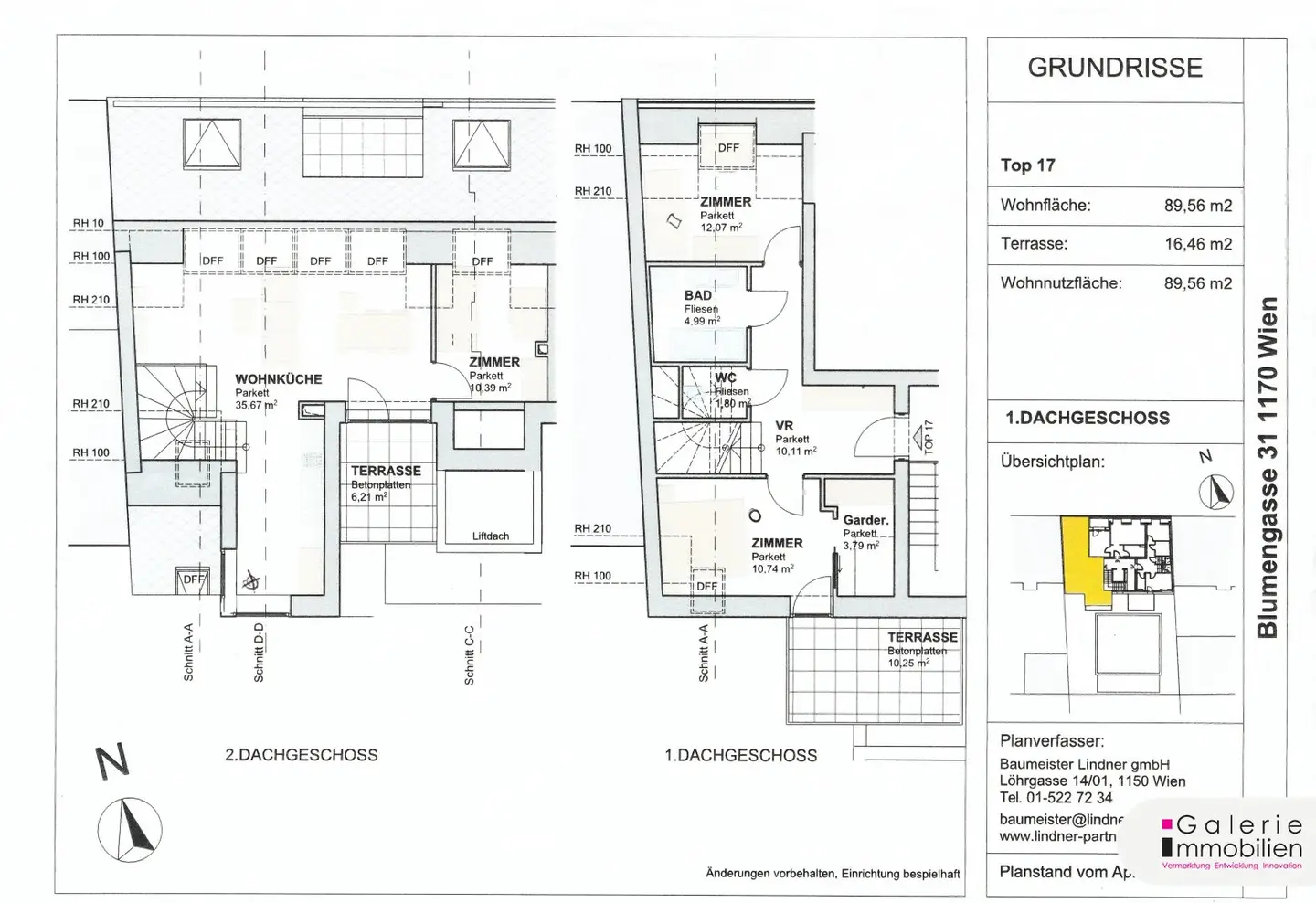 PASSIVHAUS - Barrierefreie DG-Wohnung mit 2 Terrassen - sonnig und hell - Tiefgarage