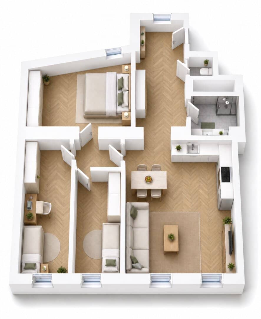 Prime location First occupancy Construction start Beautiful 4-room pre-war apartment (Top 19)