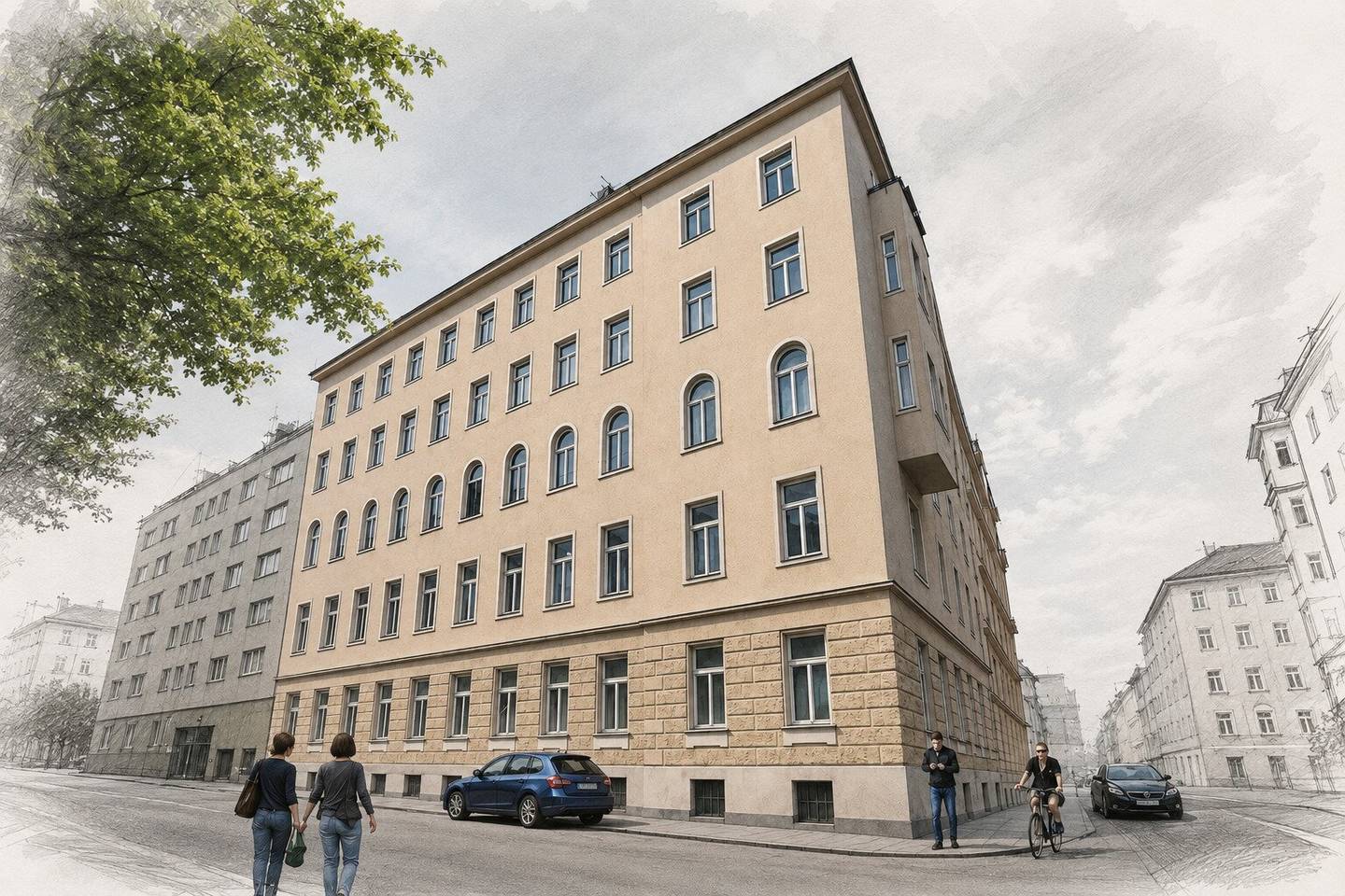 TOPLAGE/Erstbezug/Baubeginn  - Schöne 2,5 Zimmer Altbauwohnung (Top 10)