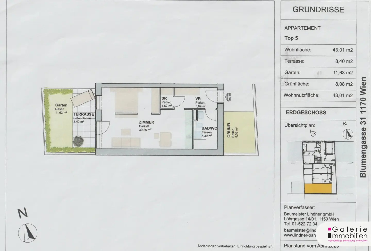 PASSIVHAUS - Bezauberndes Apartment mit Terrasse und Gärtchen - barrierefrei - sonnig und hell - Tiefgarage