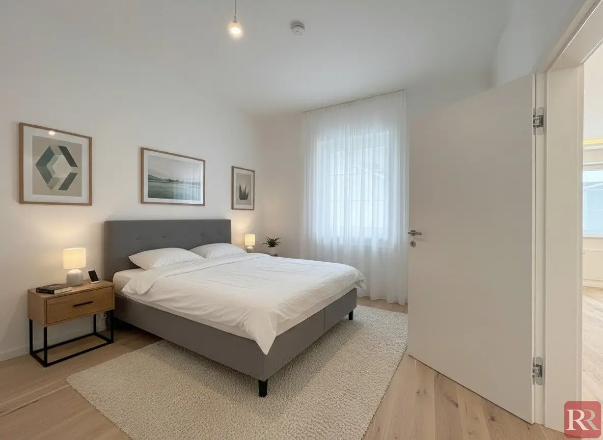 First occupancy modern apartment with a generous inner courtyard