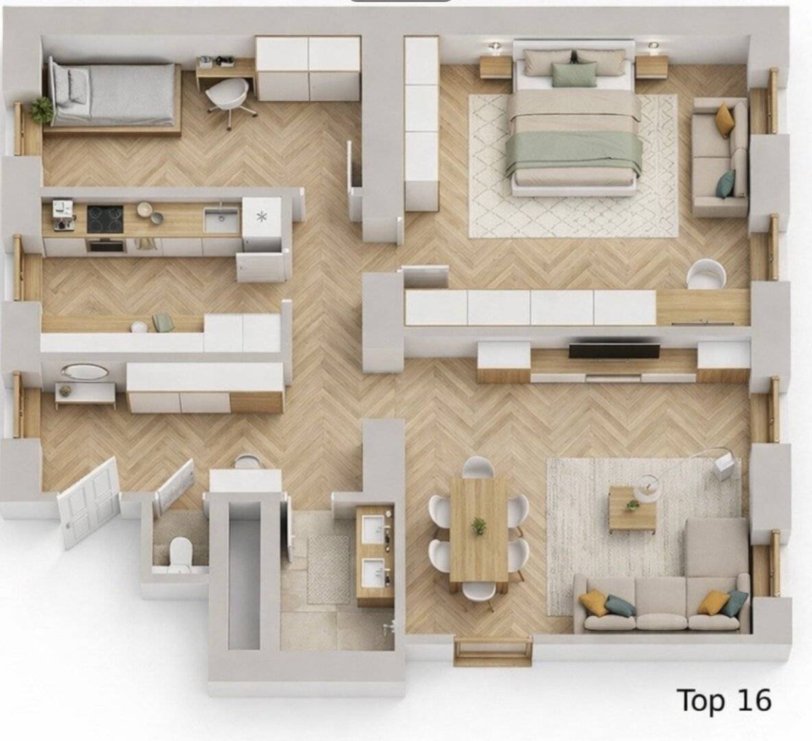 Top Location First Occupancy Construction Start Beautiful 3 Room Old Building Apartment Top 16