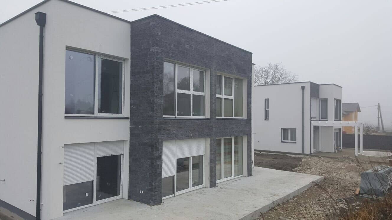 New Build Oberwart | Semi detached house with garden, pool and distant view