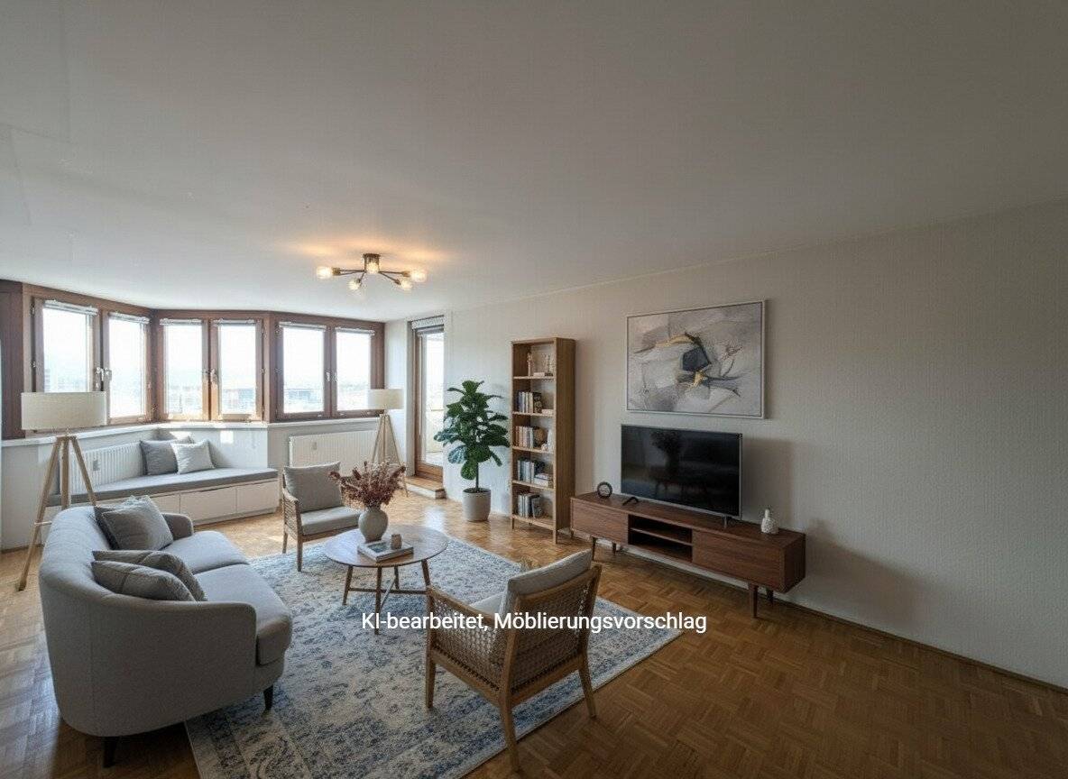 Commission-free from the owner! 9th floor with distant view! 3-room apartment with loggia near U4!