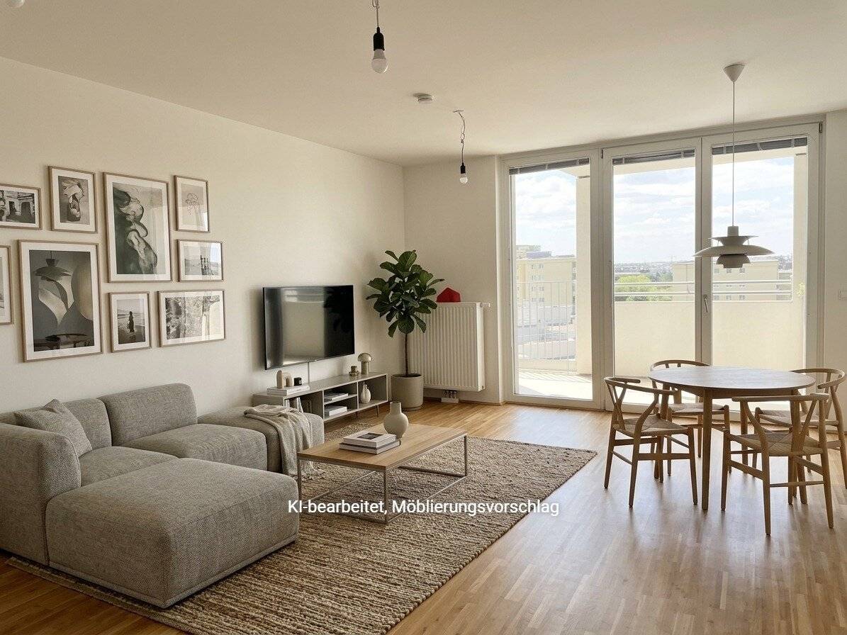 Commission-free from the owner, beautiful 2-room apartment with loggia and a great view near U6