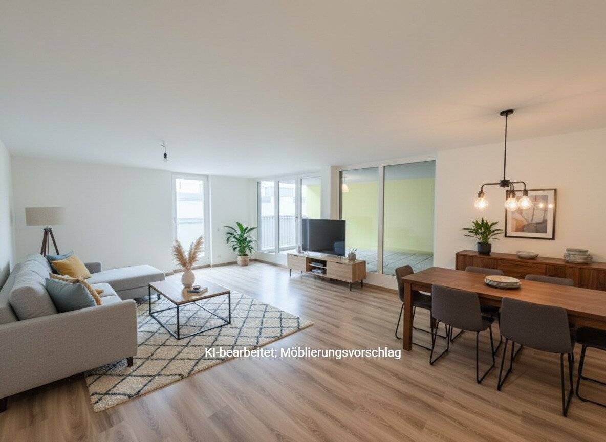 Commission-free from the owner Inner courtyard location Spacious 2-room apartment with loggia and terrace near U3 and in the Schmelz
