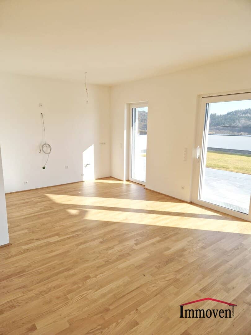 Erstbezug und Ruhelage in Mariatrost: moderne 4-Zimmerwohnung mit Terrasse, mit Garten und 2 Tiefgaragenplätze