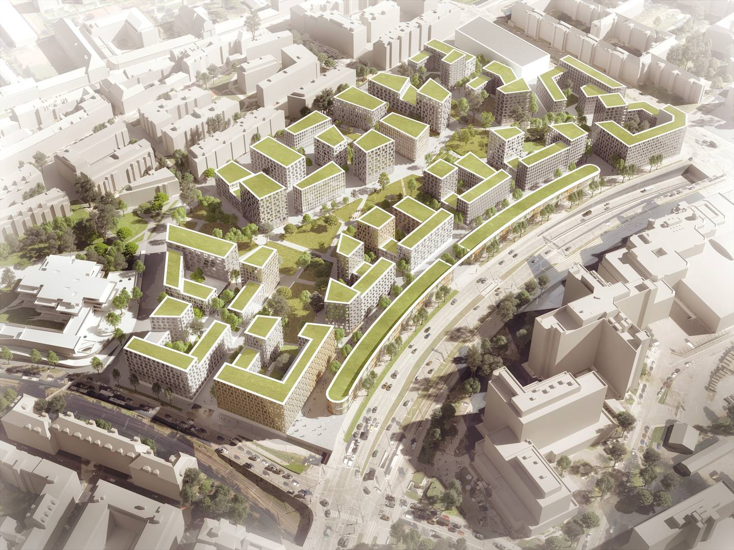 Neubauwohnung nahe Bert Brecht Park mit Balkon