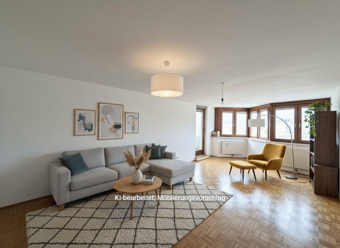 Commission-free from the owner! Distant view! Top 4 room apartment with loggia near U4Now