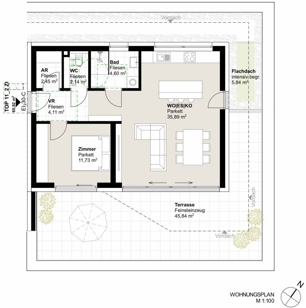 Hoch über Andritz – 2-Zimmer-Penthouse mit großzügiger Panorama-Terrasse