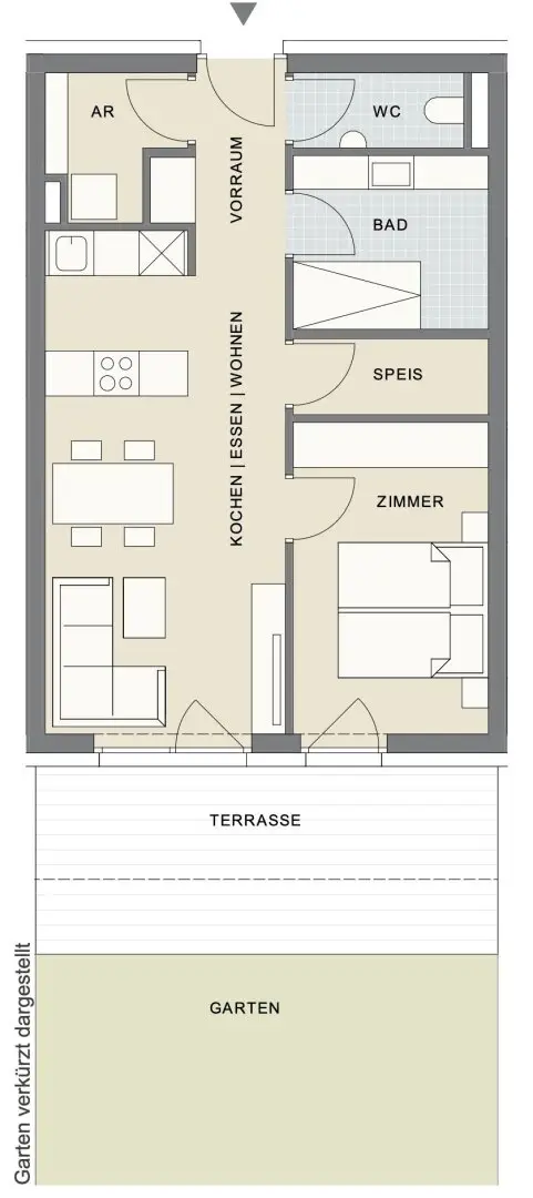 Relax and Enjoy: Attractive 2 room apartment with high quality furnishings