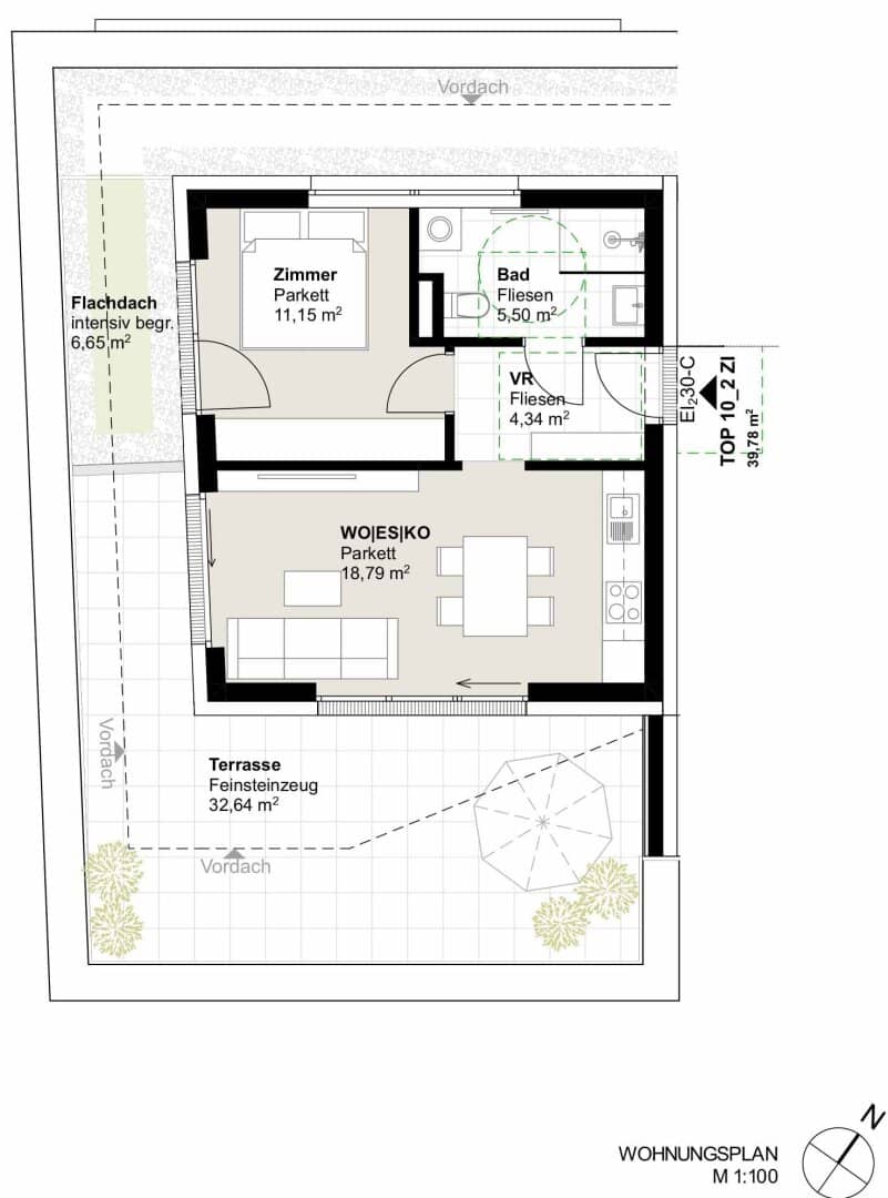 Exklusive 2-Zimmer-Penthousewohnung mit umlaufender Terrasse – Leben über den Dächern von Andritz