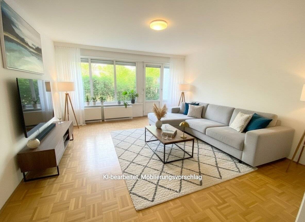 No commission! House owned pool! Unrenovated 2 room apartment with terrace on the Hohe Warte