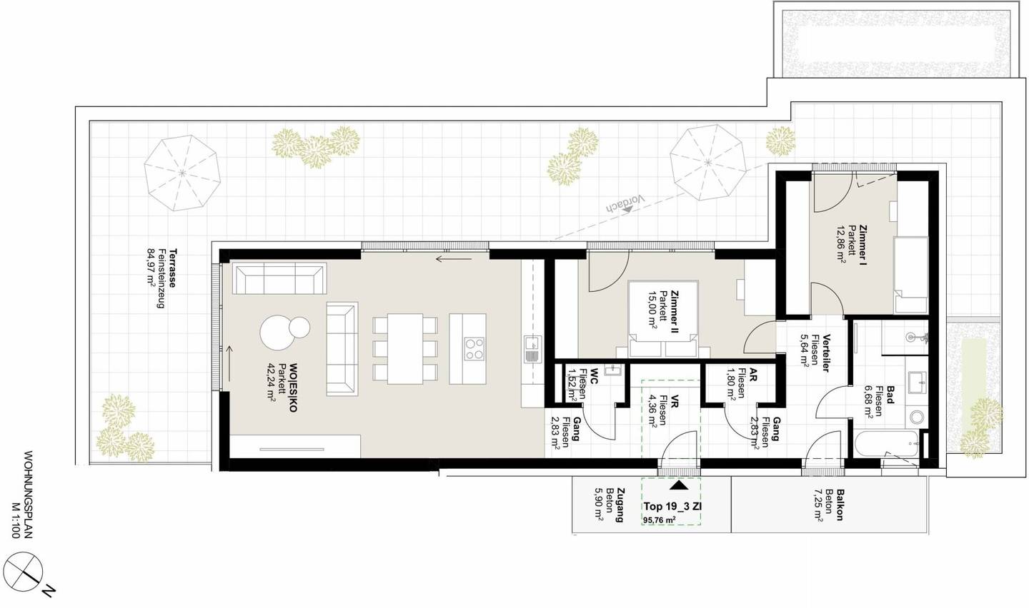 Bright. Open. Special. Your retreat in the penthouse