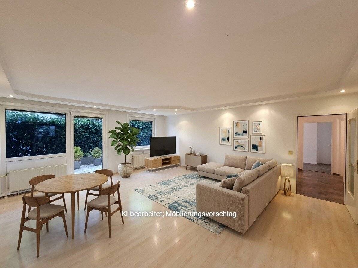 Commission-free from the owner! Garden apartment! 3-room apartment with terrace and private garden