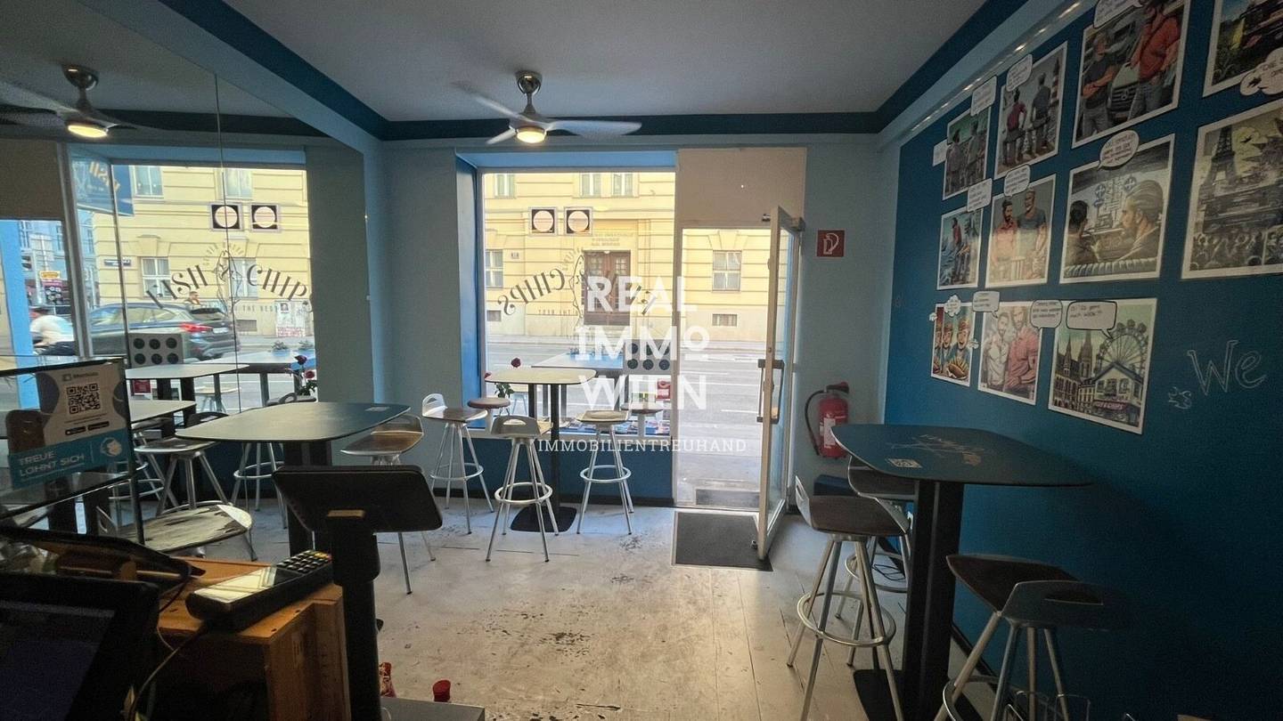 Best established gastronomy business / snack bar in top location with large storage (70 m²) exclusive brokerage