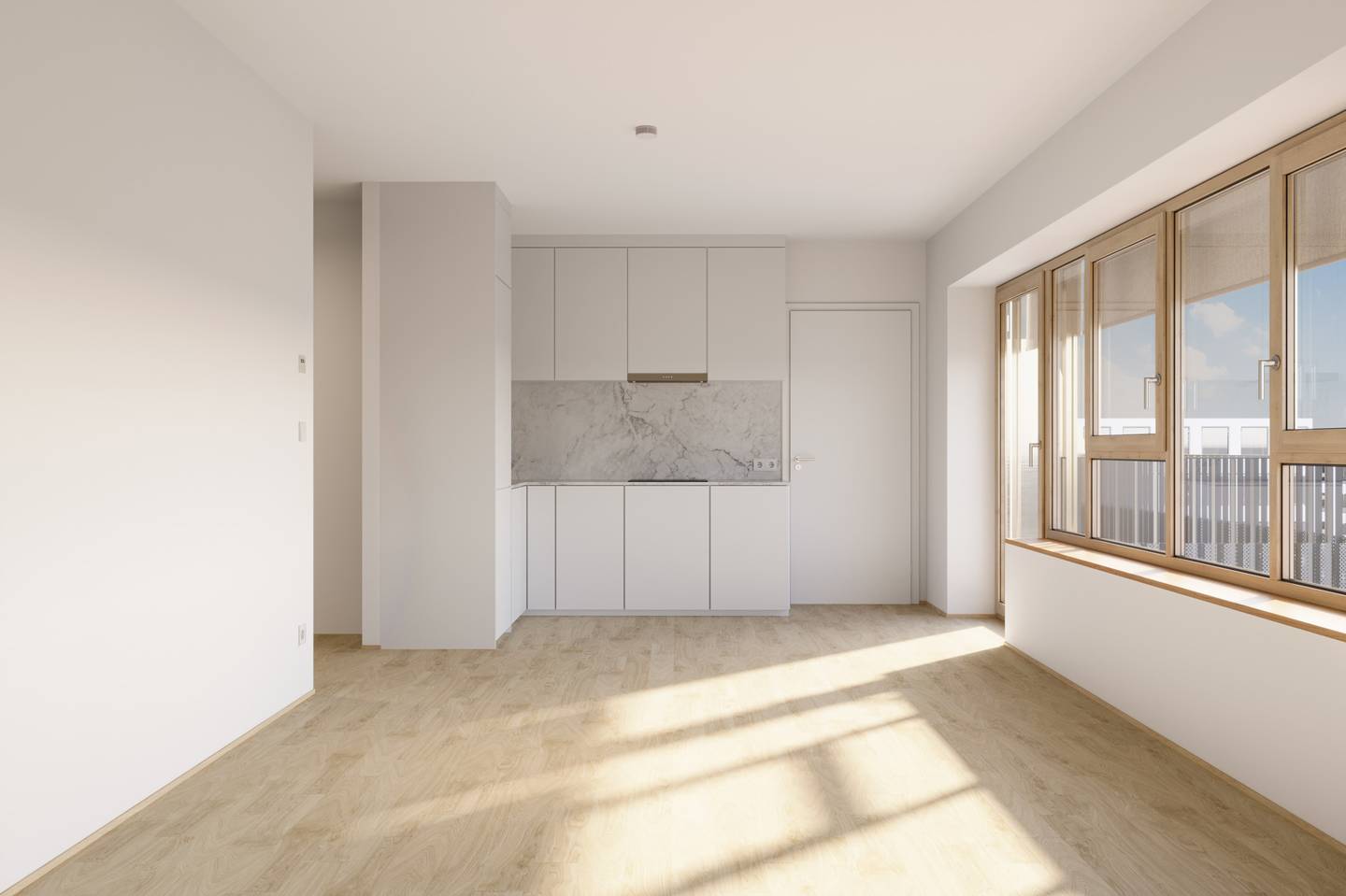 Wohnung Neubau Erstbezug Balkon Village im Dritten