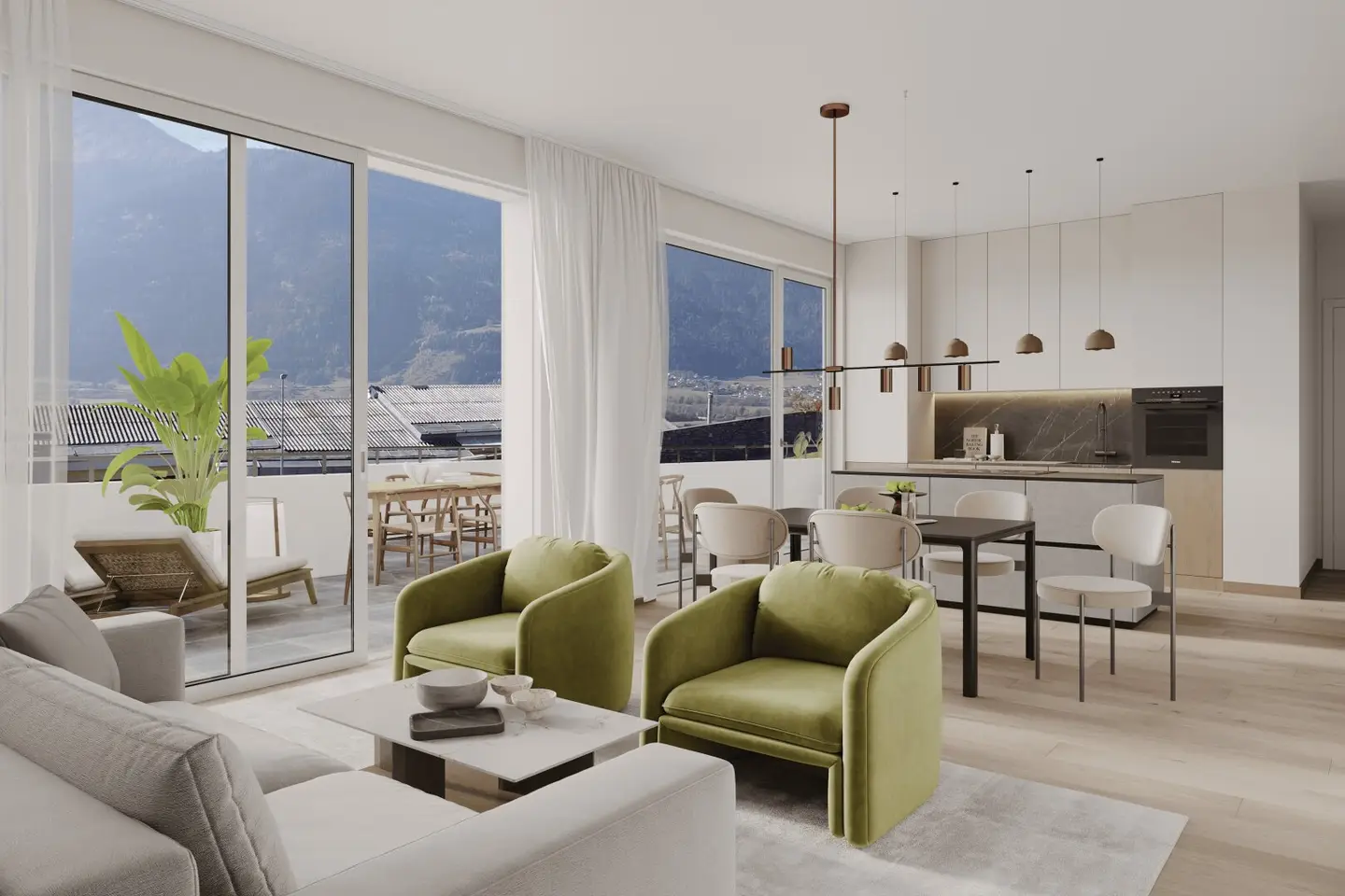 Exclusive garden residence with southwest terrace sun, quiet and stylish elegance