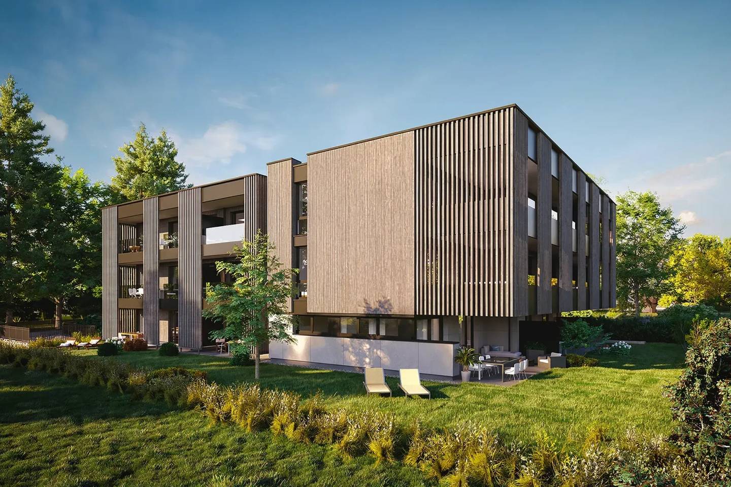 Living with a double outdoor area, modern owner-occupied apartment with south and north balconies? wait no, we need to provide without question mark.