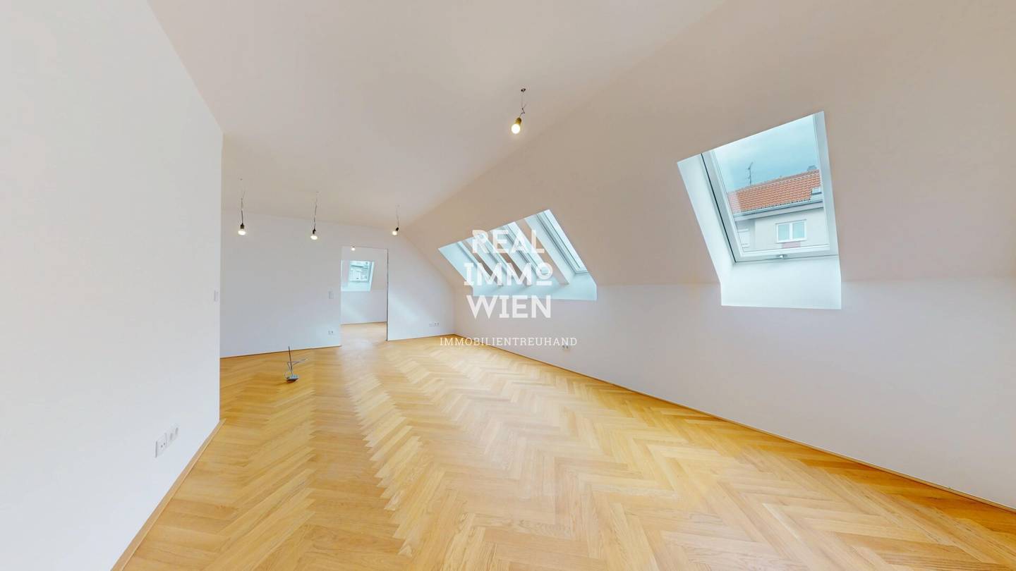 Exclusive attic apartments in first occupancy, stylish living in a central location in the 9th district