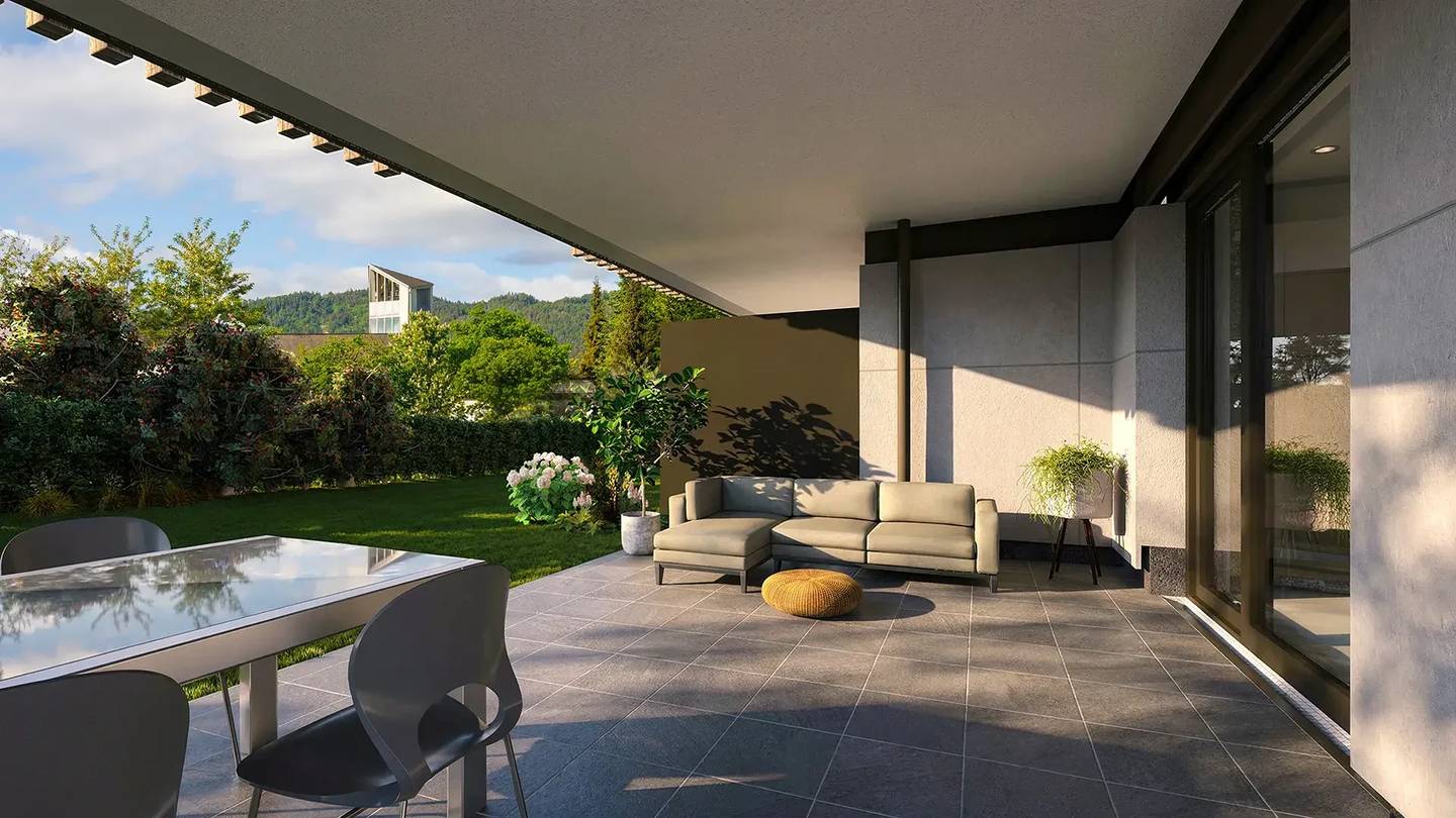 Sunny garden apartment with south terrace in dreamlike location of Villach-Völkendorf-