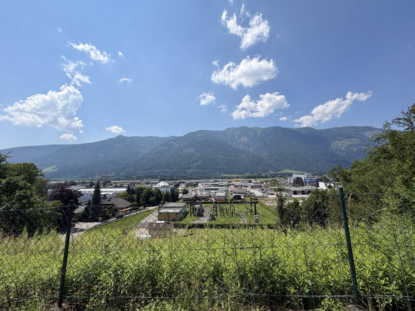 Sunny building plot in hillside location with unobstructed view