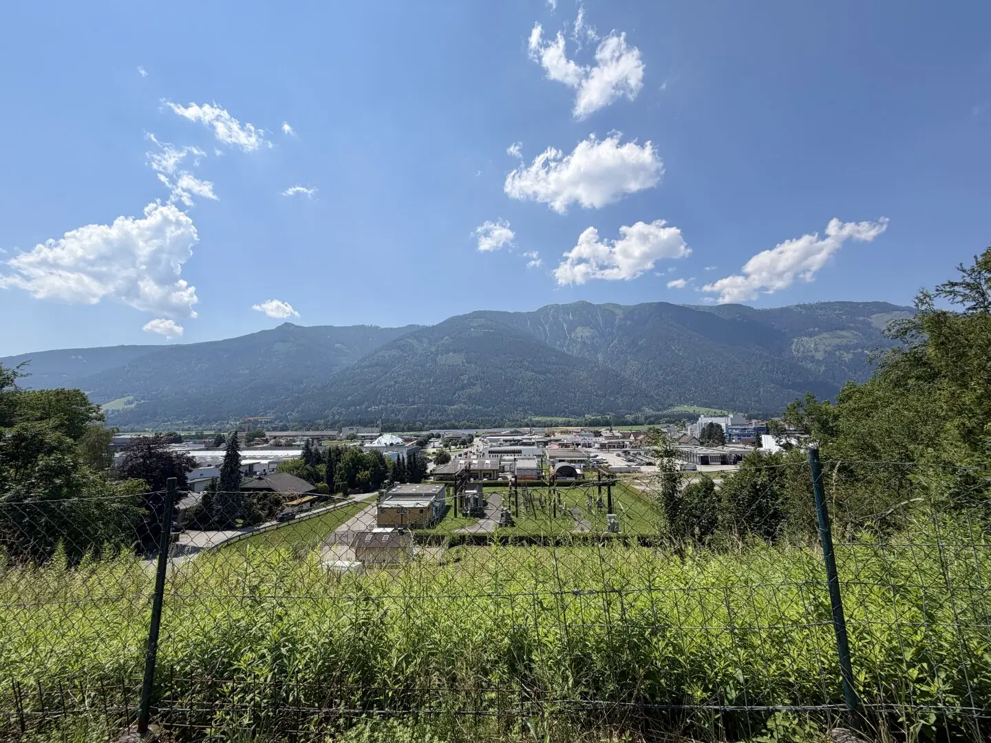 Sunny building plot in hillside location with unobstructed view