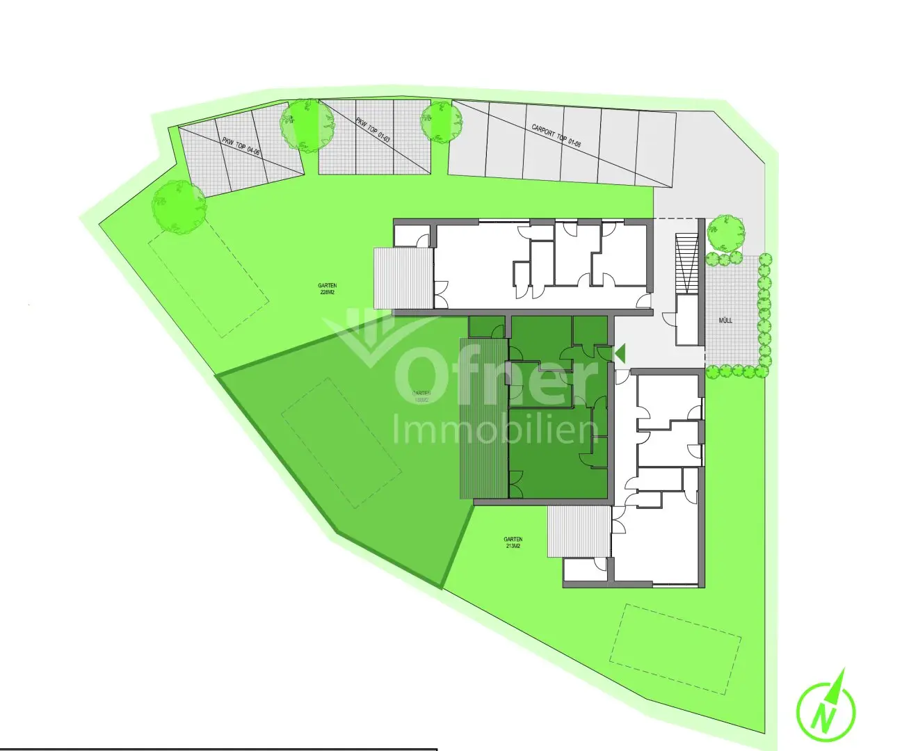 TOP new construction project: ground floor apartment with terrace and private garden