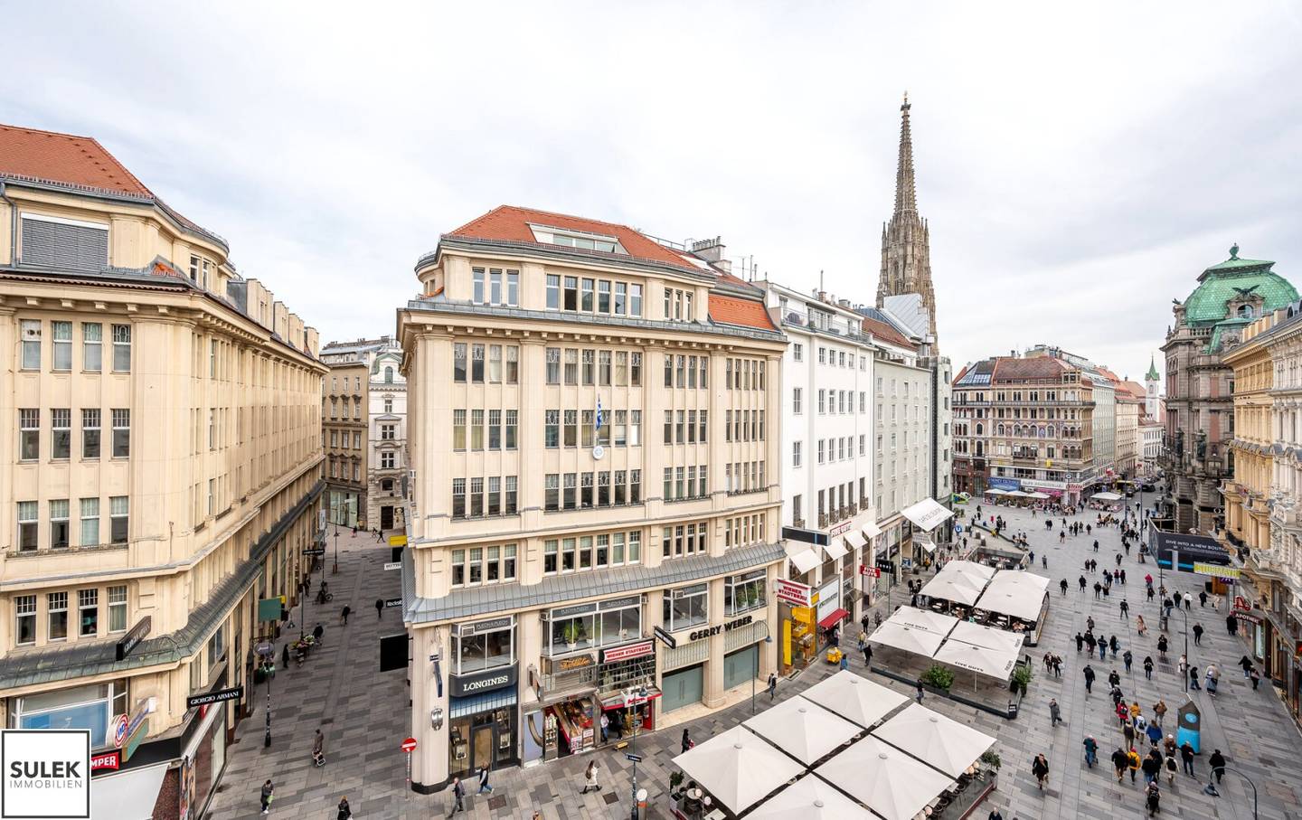 Blick zum Stephansdom: 3-Zimmer-Wohnung mit großem Wohnsalon in Toplage