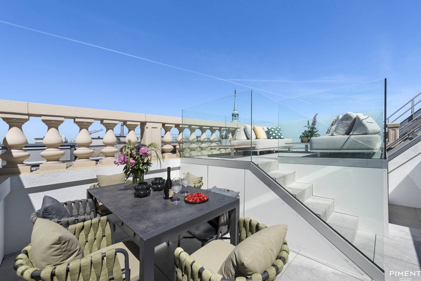 Elegant attic residence near the Opera with a panoramic terrace and a view of St. Stephen's Cathedral