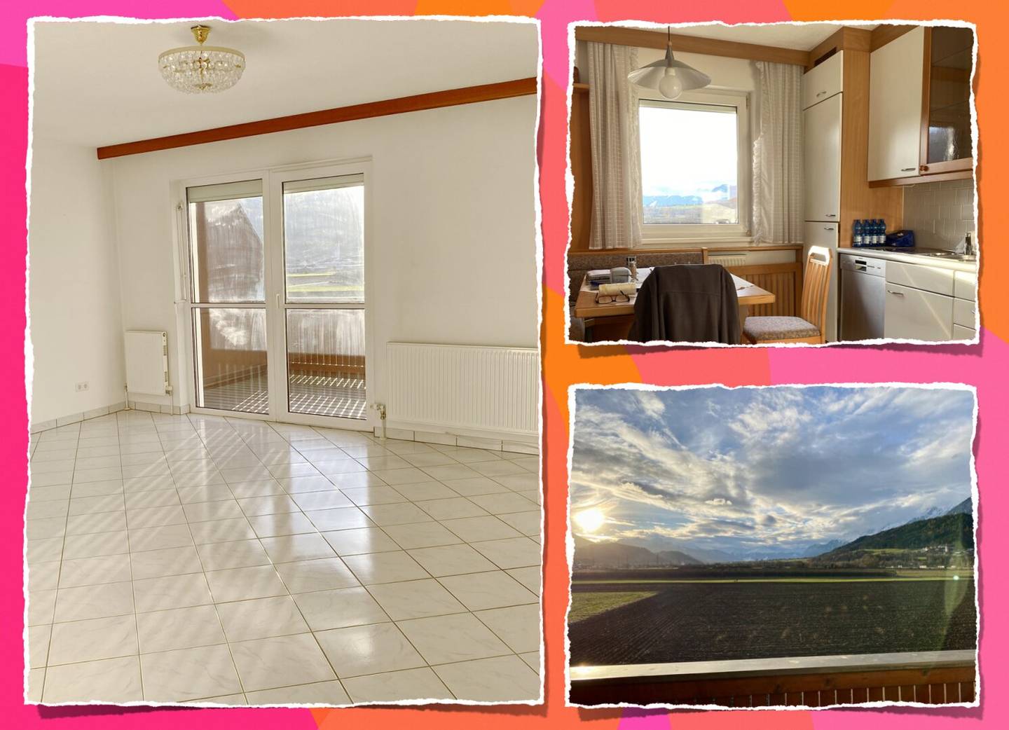Living in Wattens, 3 rooms and kitchen, balcony including 2 underground parking spaces","de":"Wohnen in Wattens – 3 Zimmer+Küche, Balkon | incl. 2 TG-Stellplätze"