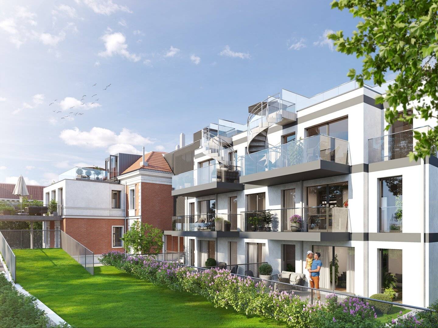 Gartenwohnung - Neu - Korneuburg - Zentrale Lage - Altbau + Zubau + DG Ausbau + Tiefgarage mit 16 Stellplätzen - Provisionsfrei für Sie als Kunde