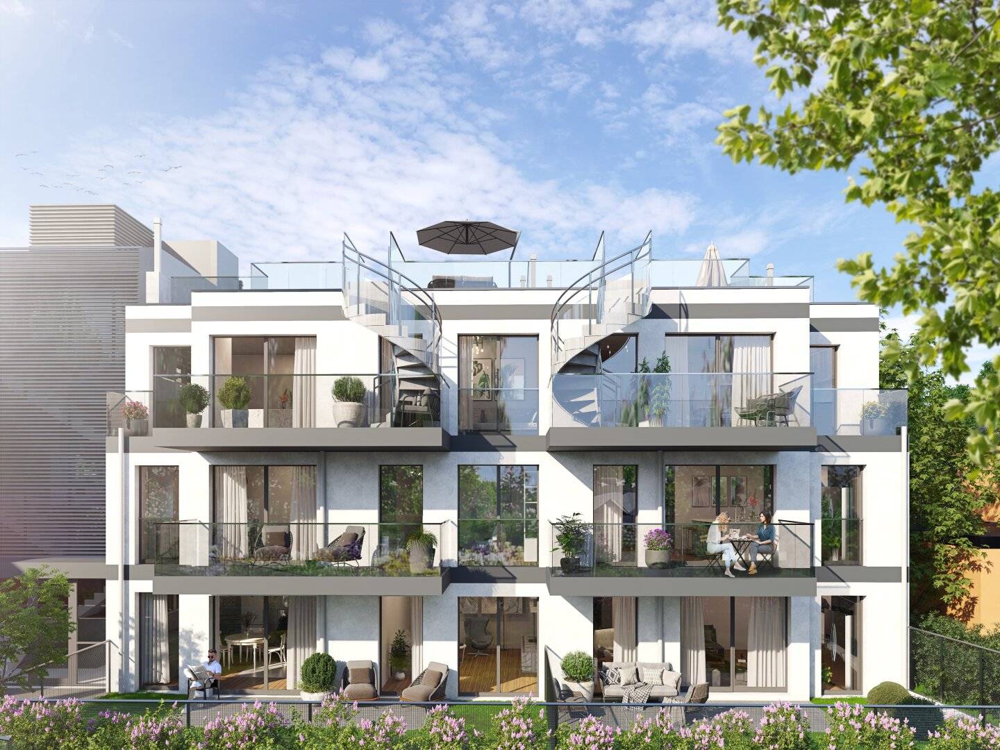 Gartenwohnung - Neu - Korneuburg - Zentrale Lage - Altbau + Zubau + DG Ausbau + Tiefgarage mit 16 Stellplätzen - Provisionsfrei für Sie als Kunde