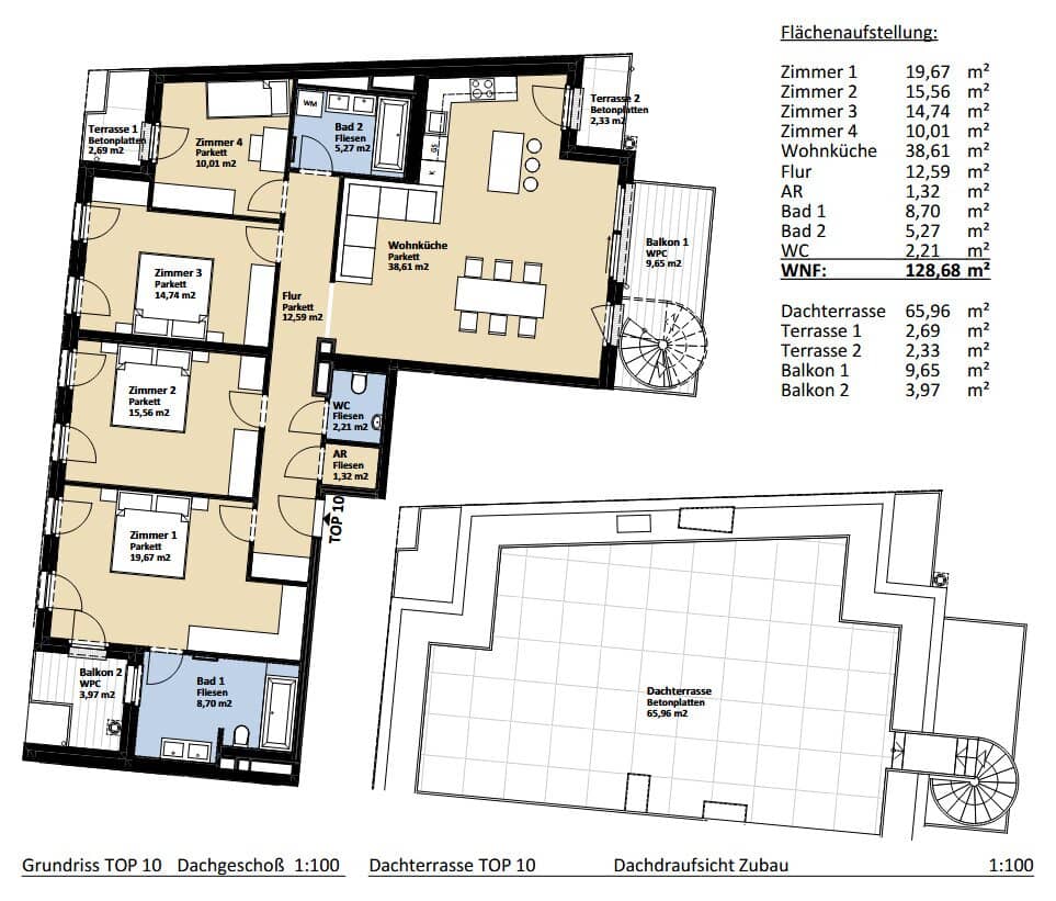 Neu - Korneuburg - Zentrale Lage - Altbau + Zubau + DG Ausbau + Tiefgarage mit 16 Stellplätzen - Provisionsfrei für Sie als Kunde