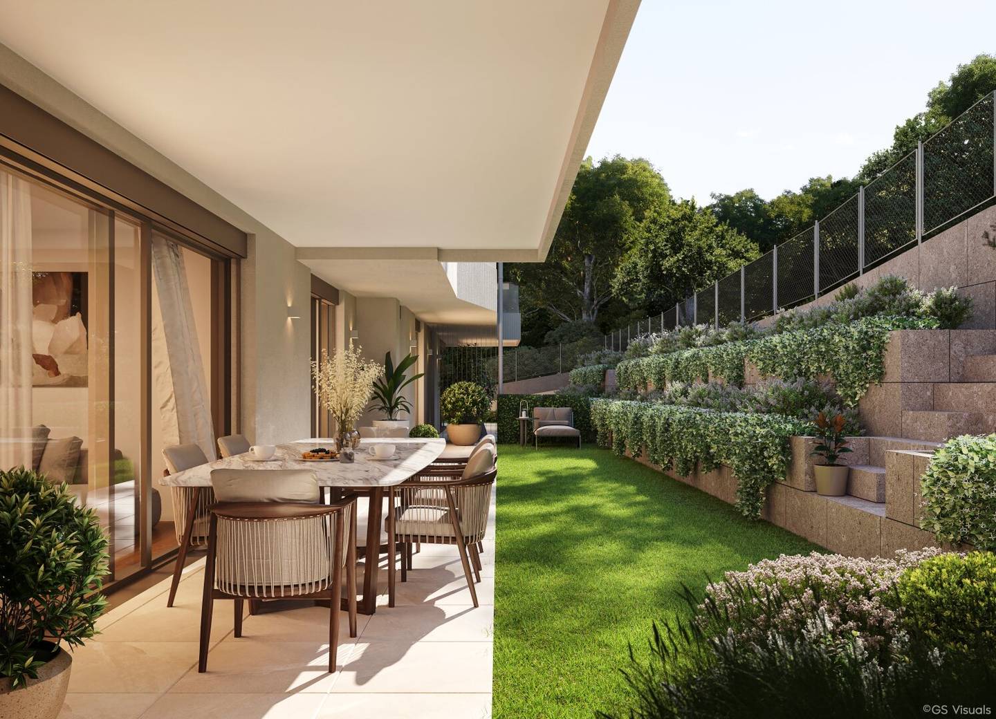 Sehr sympathische 3 Zimmerwohnung mit Terrasse und Eigengarten, Erstbezug