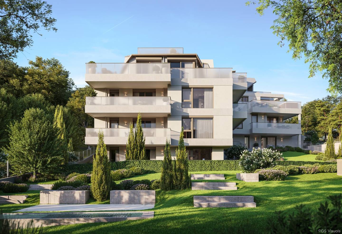 Sehr sympathische 3 Zimmerwohnung mit Terrasse und Eigengarten, Erstbezug