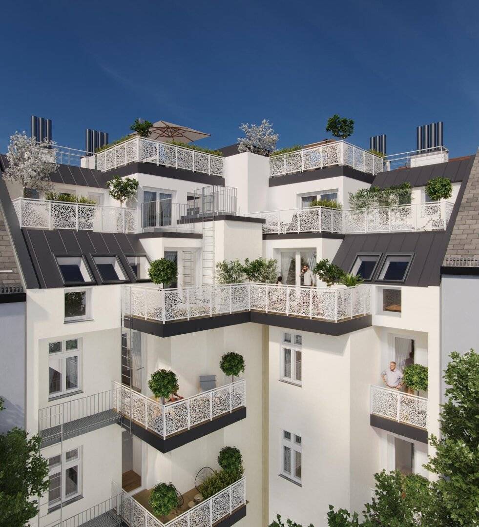 Penthouse-Feeling über den Dächern Wiens - Exklusive Maisonette mit 50 m² Freiflächen