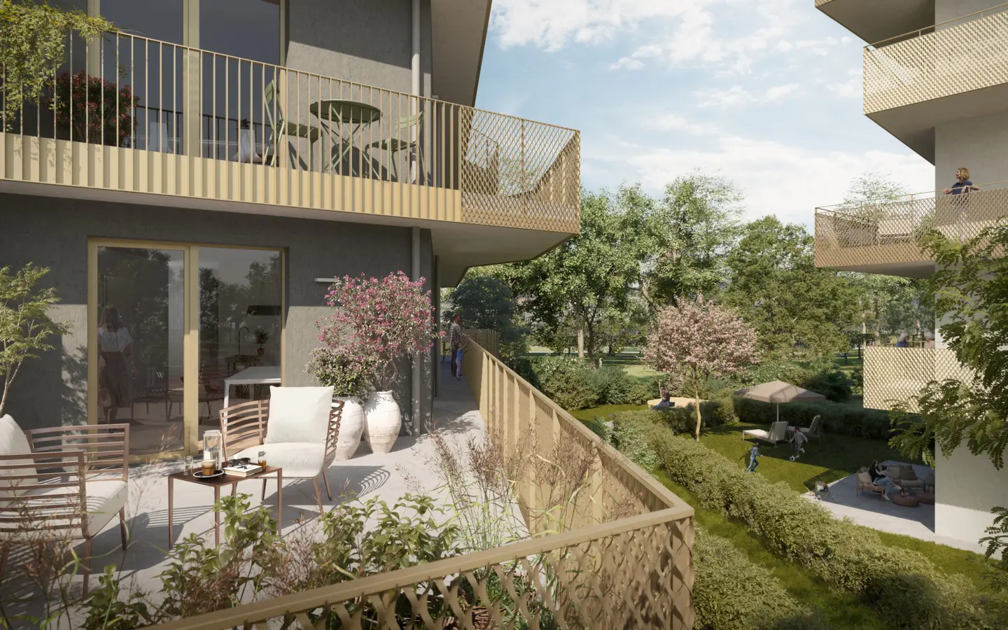 First occupancy Wohnung balcony no commission