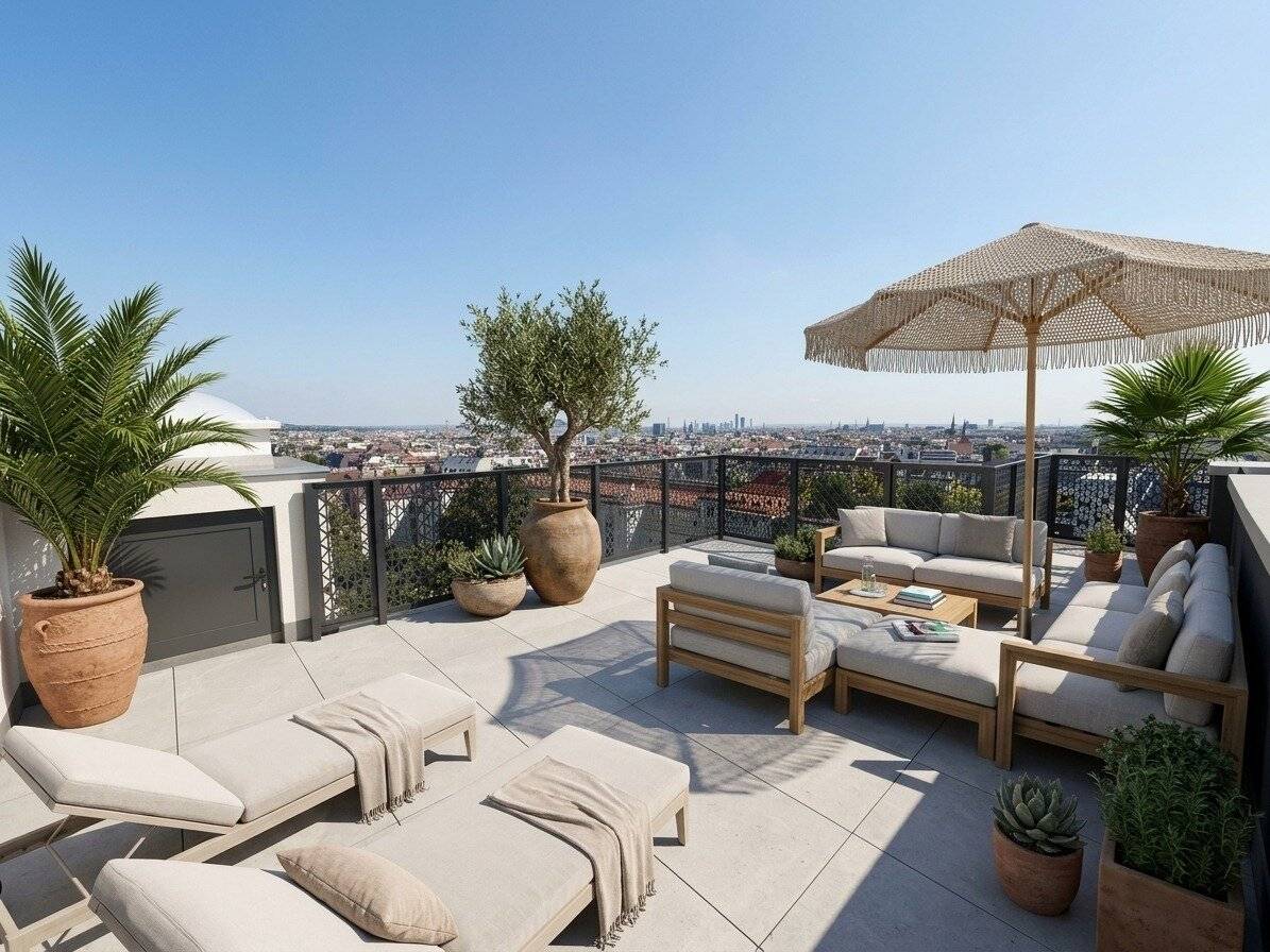 Penthouse Feeling over the Roofs of Vienna - Exclusive Maisonette with 50 m² Outdoor Areas