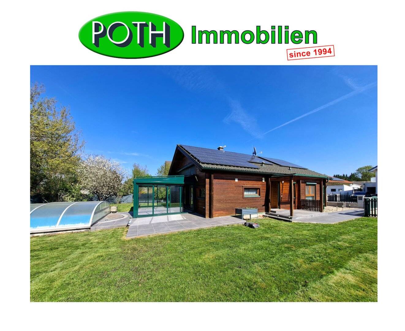ruhig gelegenes, voll unterkellertes Einfamilienhaus mit Pool, Wintergarten, Wärmepumpe, Photovoltaik, Klimaanlage, Glasfaseranschluß uvm.