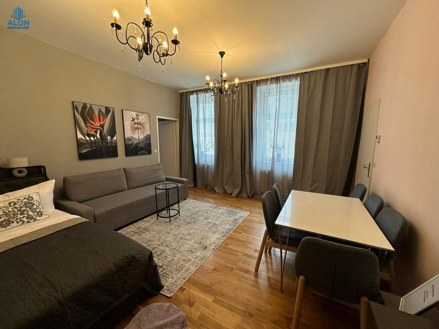 Helle 2-Zimmer-Wohnung mit Klimaanlage im Schlafzimmer in Hoflage! mit Möbel möglich!