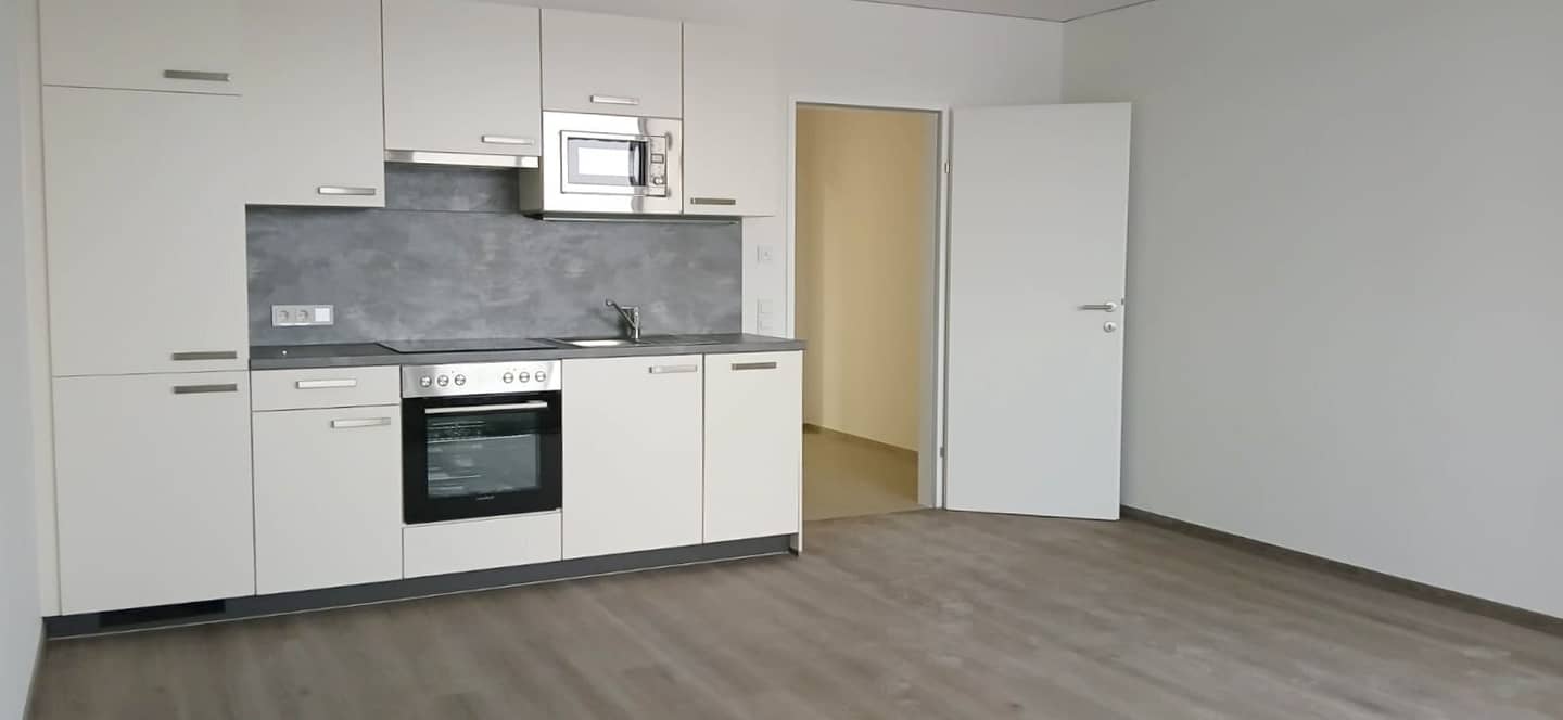 Top 2.3 New Construction First Occupancy Garconniere (1 Room Apartment) with Loggia and Own Underground Parking Space