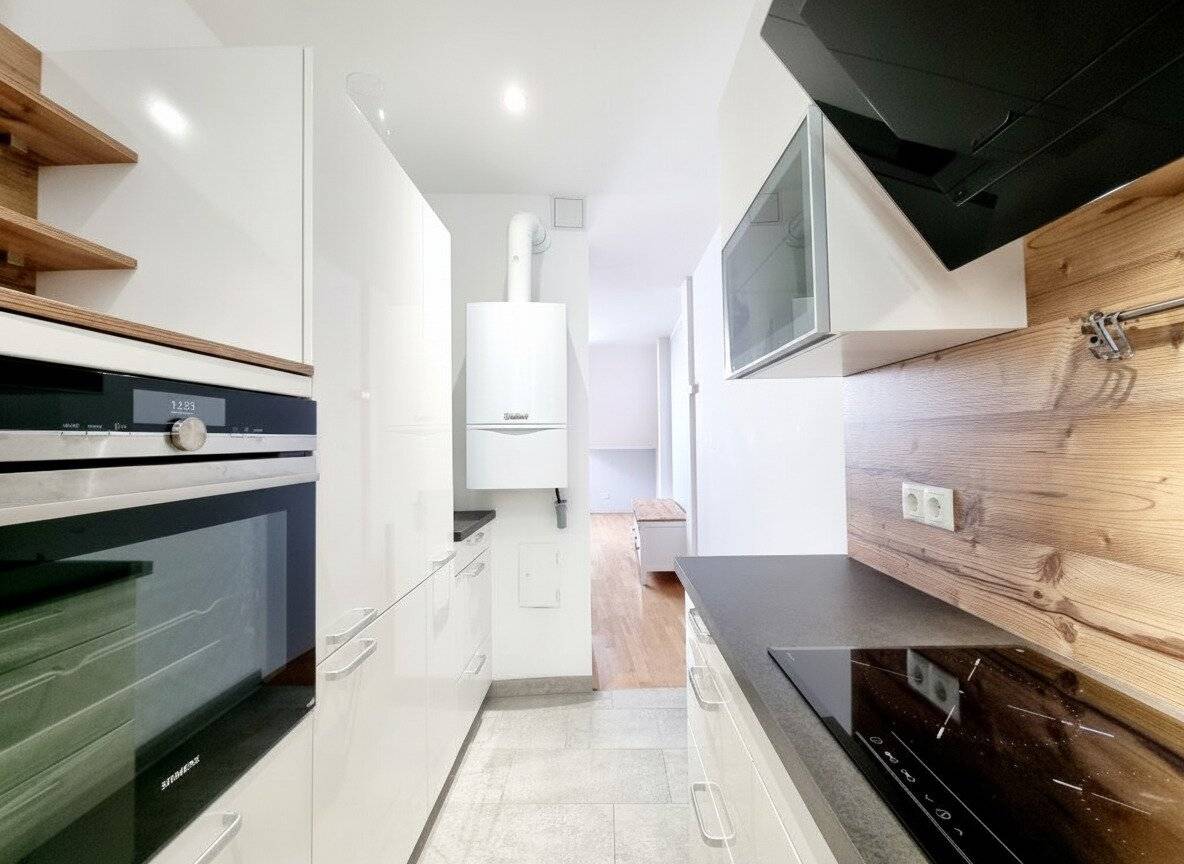 Gallery apartment with roof terrace in a quiet location, urban living at Naschmarkt