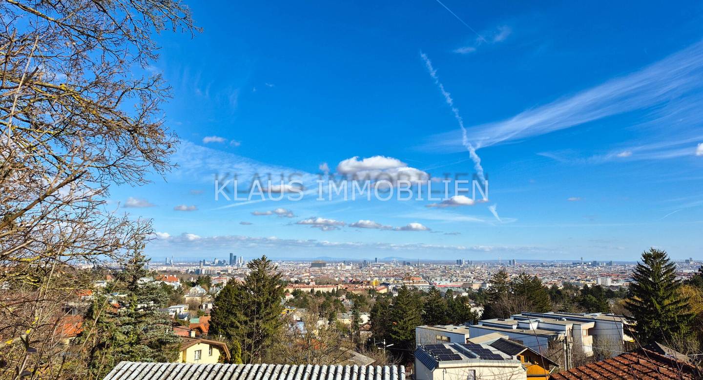 ...teilbar für 2 Doppelhäuser! ... mit atemberaubendem Ausblick über die Stadt Wien!