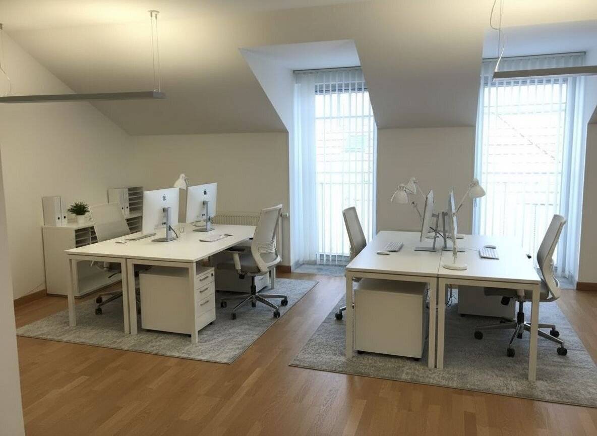 Representative, air conditioned attic office in a noble period house ALT-HIETZING unlimited lease