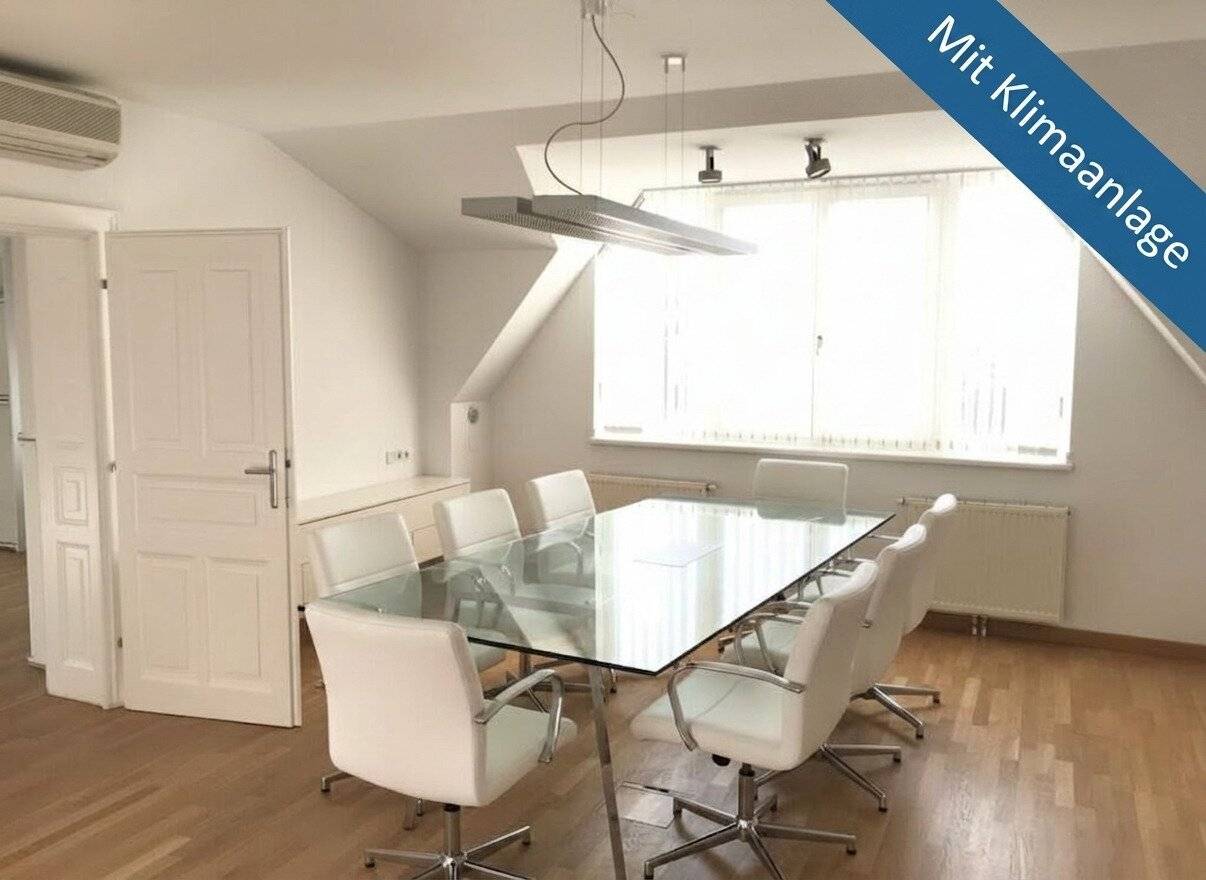 Representative, air conditioned attic office in a noble period house ALT-HIETZING unlimited lease