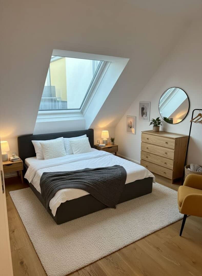 Enjoy sunny days on the large roof terrace. Underfloor cooling and heating costs included. Near Kirchenplatz Atzgersdorf.