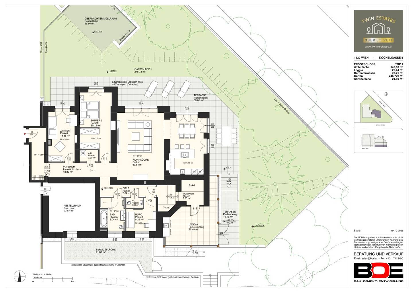 Traumhafte Gartenwohnung - letzte verfügbare Einheit im Altbau!